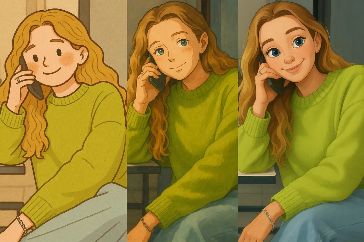 多彩なアニメ風加工フィルター