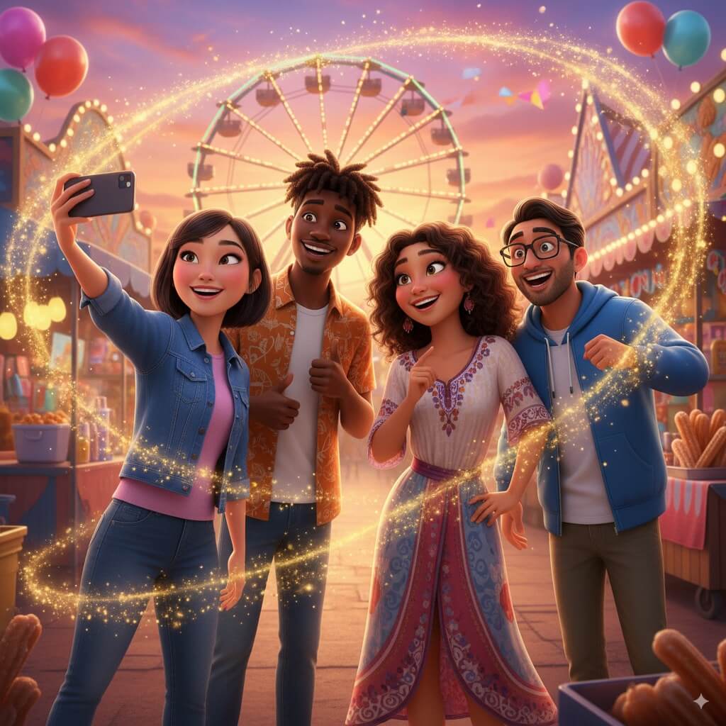 ai disney and pixar filter image created by heyimg.net