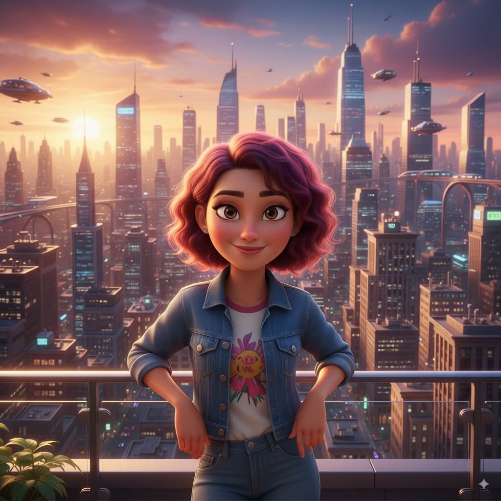 ai disney and pixar filter image created by heyimg.net