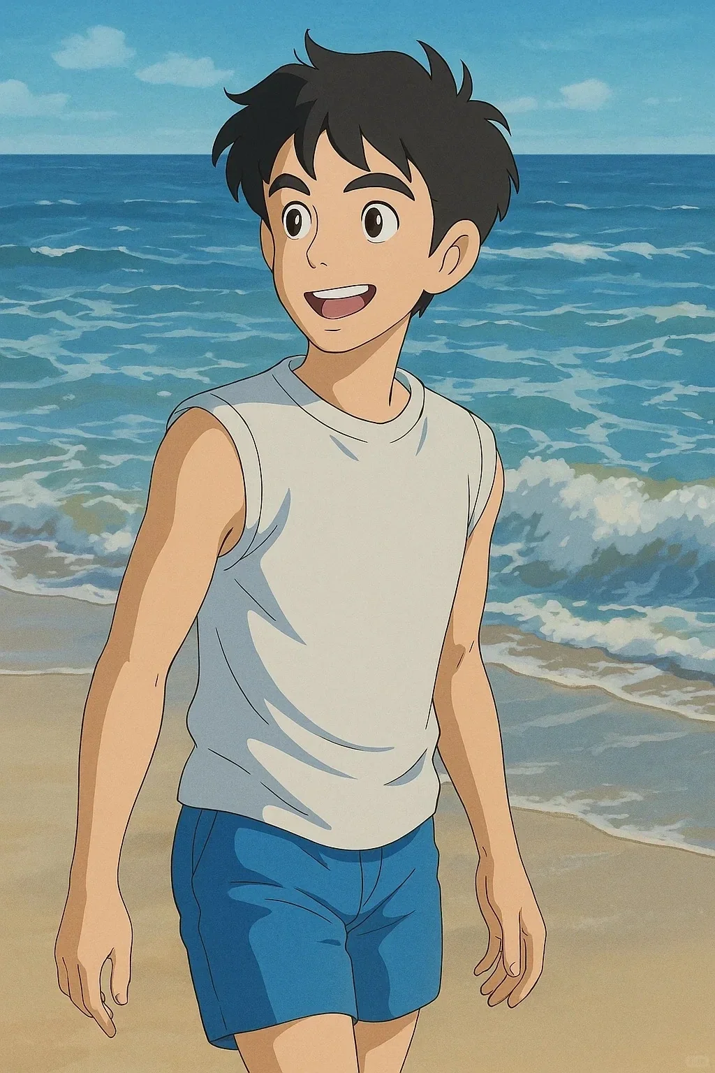 ai photo with Ghibli style created by heyimg.net