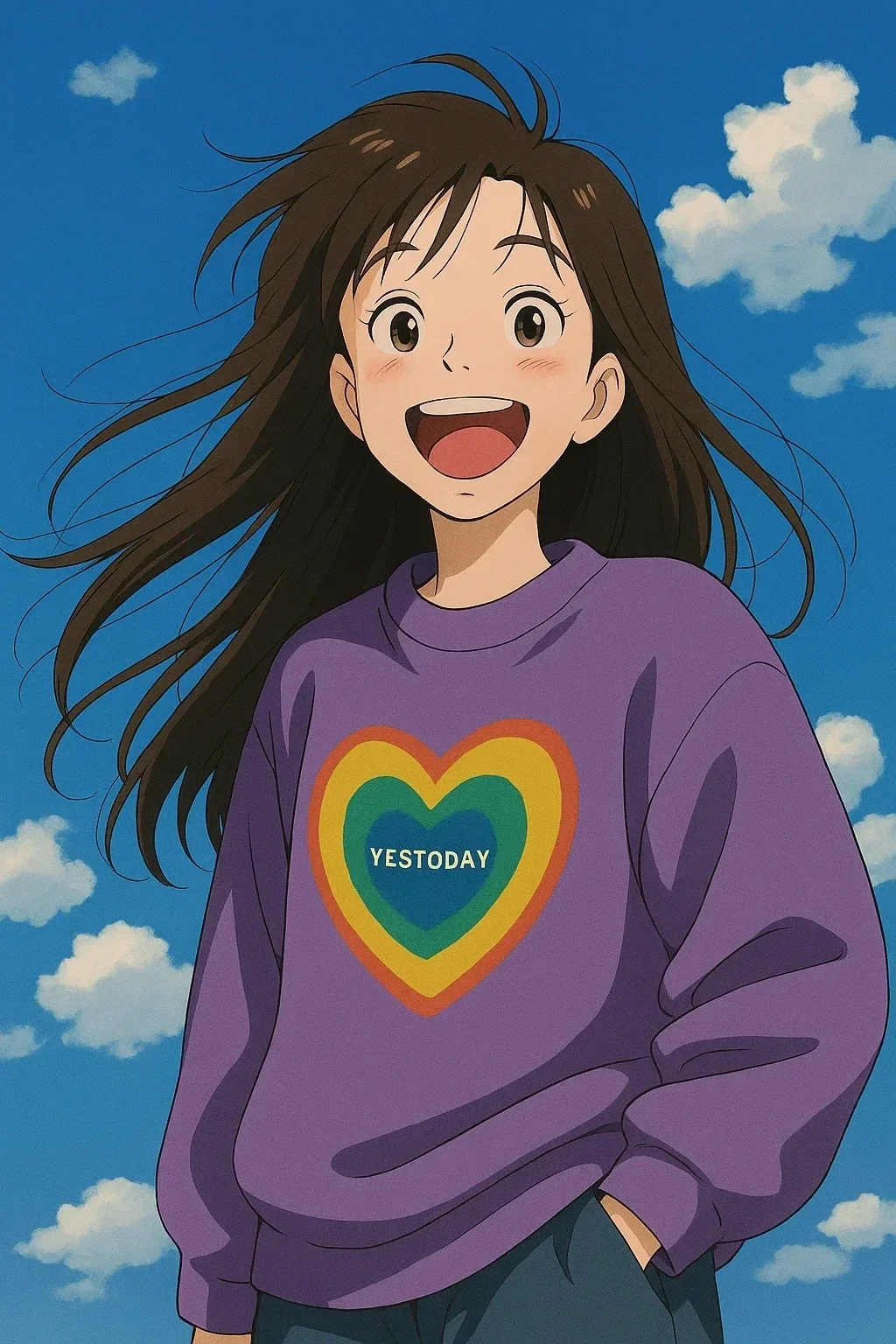 ai photo with Ghibli style created by heyimg.net